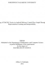 Thesis cover