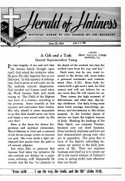 Title Page of Herald of Holiness - June 23, 1954