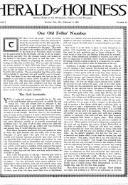 Title Page of Herald of Holiness - February 9, 1916