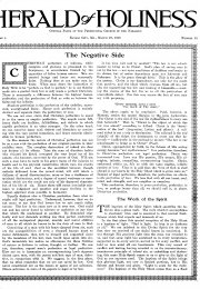 Title Page of Herald of Holiness - March 22, 1916