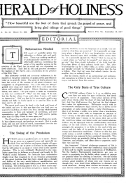 Title Page of Herald of Holiness - September 12, 1917