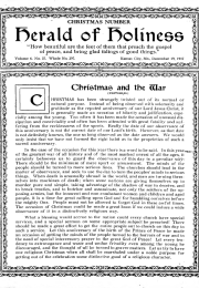 Title Page of Herald of Holiness - December 19, 1917