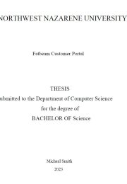 Thesis title page