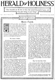 Title Page of Herald of Holiness - January 29, 1919