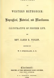 title page image of book Sketches of Western Methodism