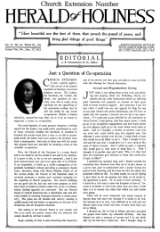 Front page of Herald of Holiness - September 27, 1922