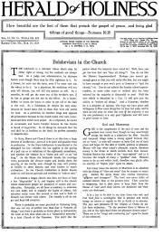 Front page of Herald of Holiness - March 19, 1924