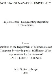 Thesis title page