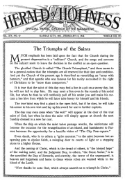 Front page of Herald of Holiness - February 17, 1926