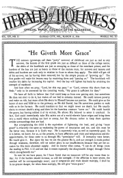 Front page of Herald of Holiness - March 17, 1926