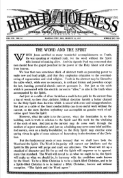 Front page of Herald of Holiness - March 23, 1927