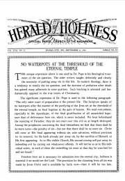 Front page of Herald of Holiness - September 12, 1928