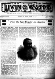 Living Water, September 22, 1910