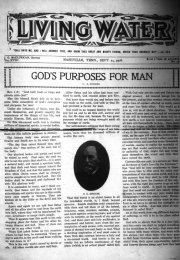 Living Water, September 24, 1908