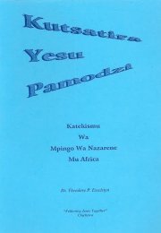Kutsatira Yesu Pamodzi: Katekismu Wa Mpingo Wa Nazarene Mu Africa