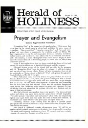 Herald of Holiness - August 31, 1960