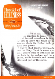 Herald of Holiness - May 17, 1961