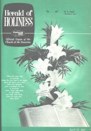 Herald of Holiness - April 18, 1962