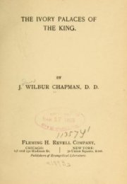 The Ivory Palaces of the King