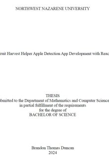 Thesis title page
