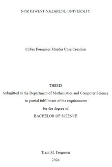 Thesis title page