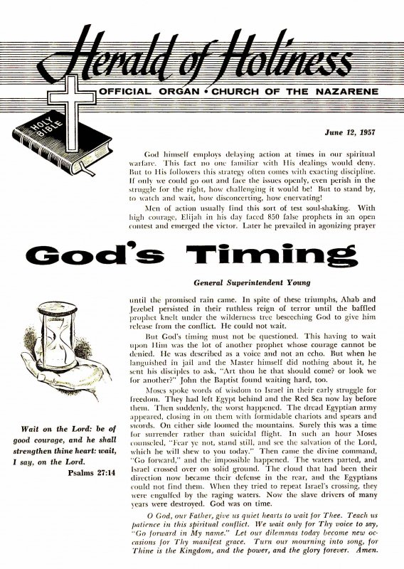 Herald of Holiness - June 12, 1957