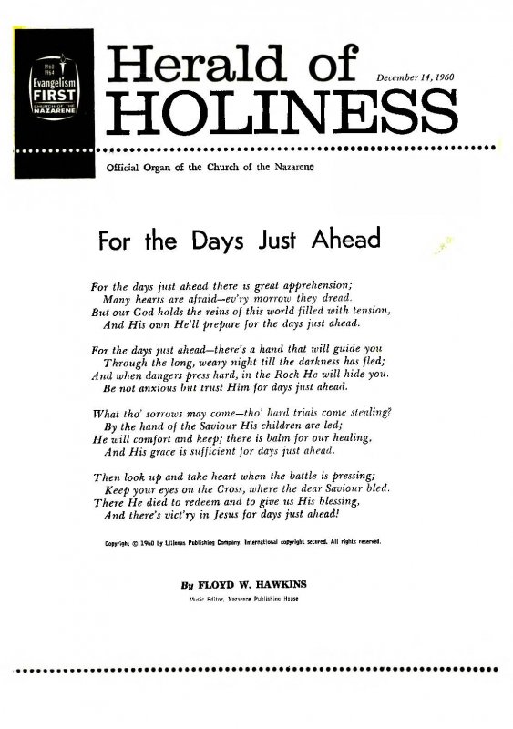 Herald of Holiness - December 14, 1960