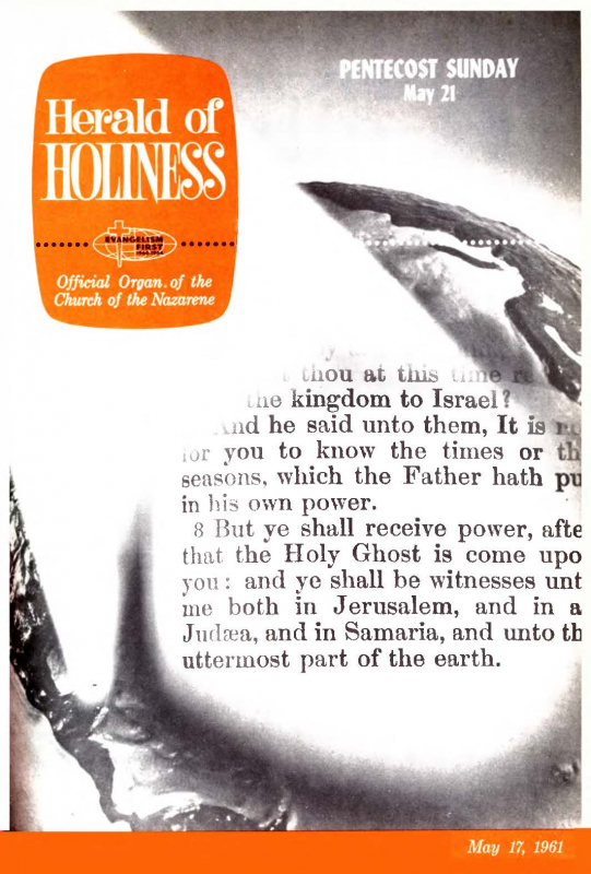 Herald of Holiness - May 17, 1961