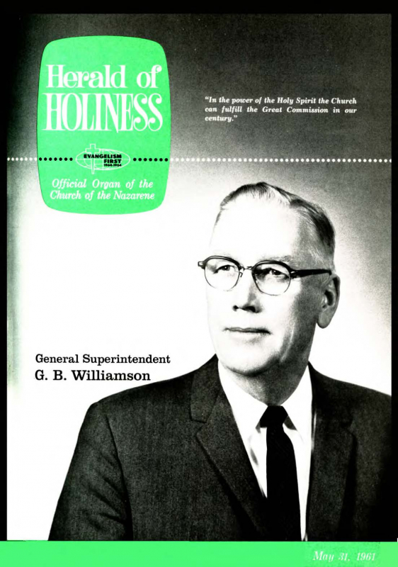 Herald of Holiness - May 31, 1961